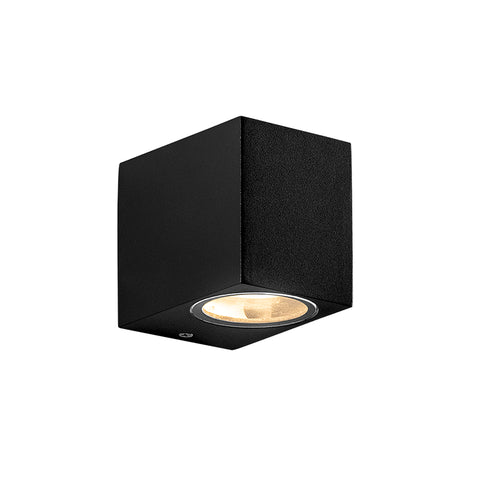 GU10 WALL LUMINAIRE  PLASTIC 230V AC BLACK IP65 MAX 3W LED SL8110GU10B